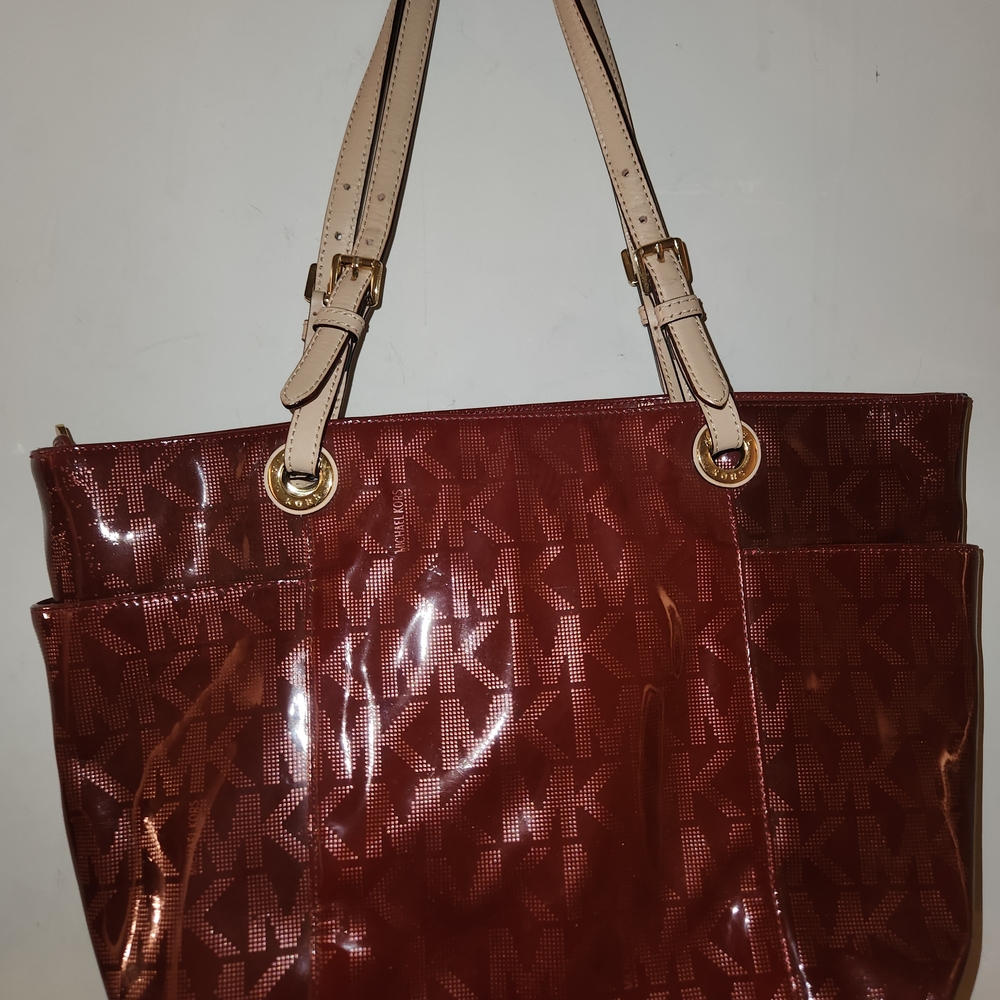 Michael Kors Glossy Red Crossbody Bag